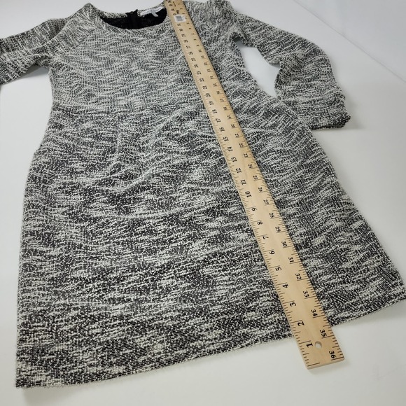 Collective Concepts Sweater Dress Women's Size M Gray Knit Long Sleeve Mini Knit - Picture 4 of 14